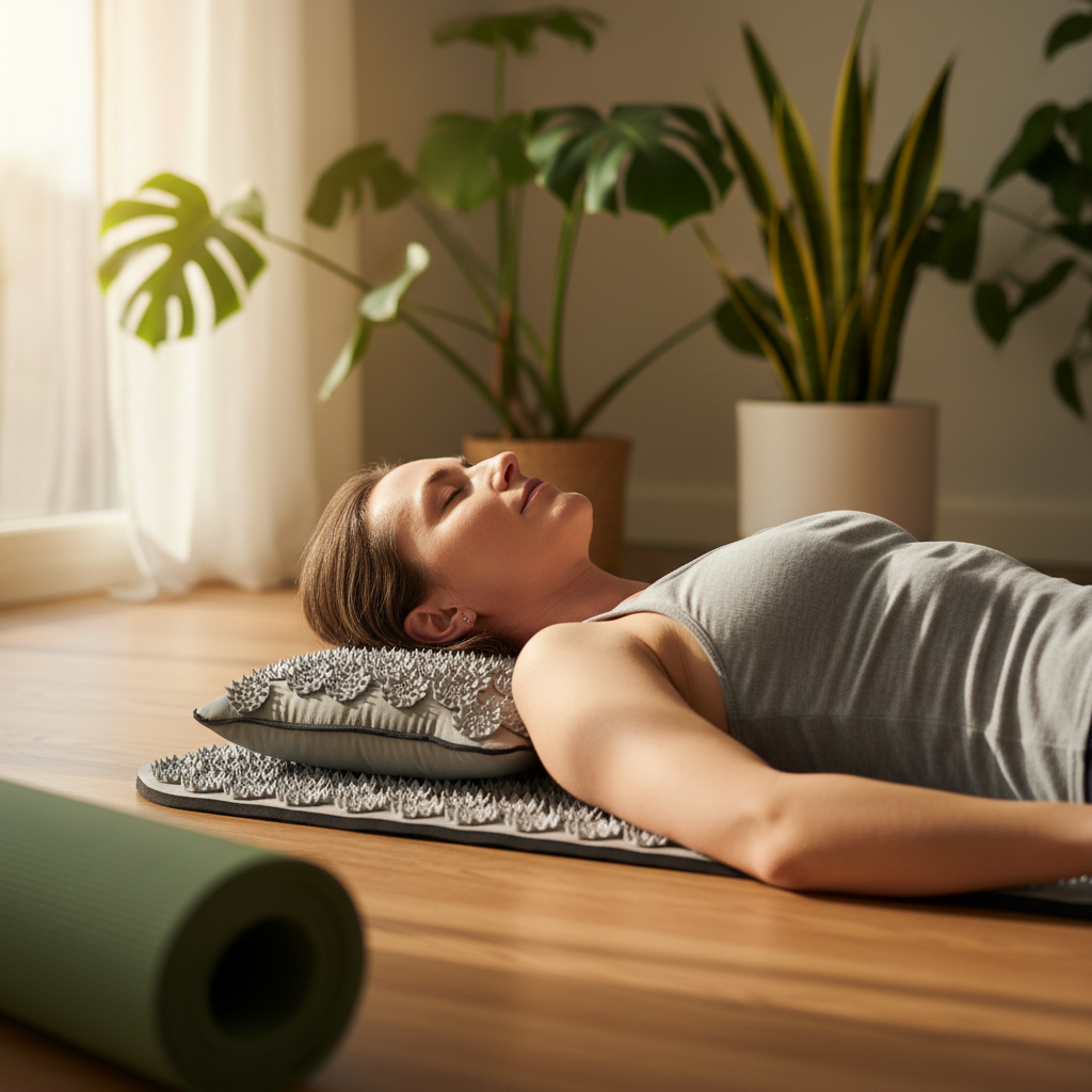 Acupressure Mat and Pillow Set