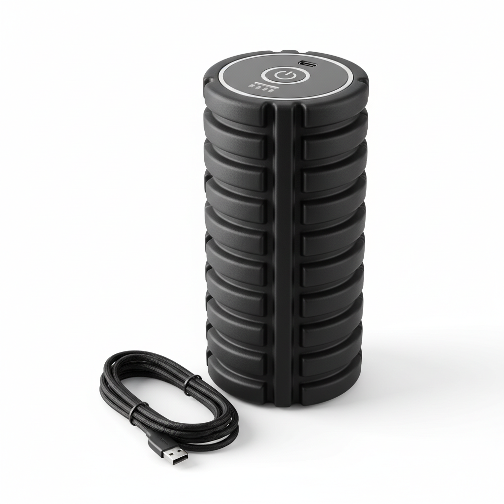 Vibrating Foam Roller with 4 Intensity Levels