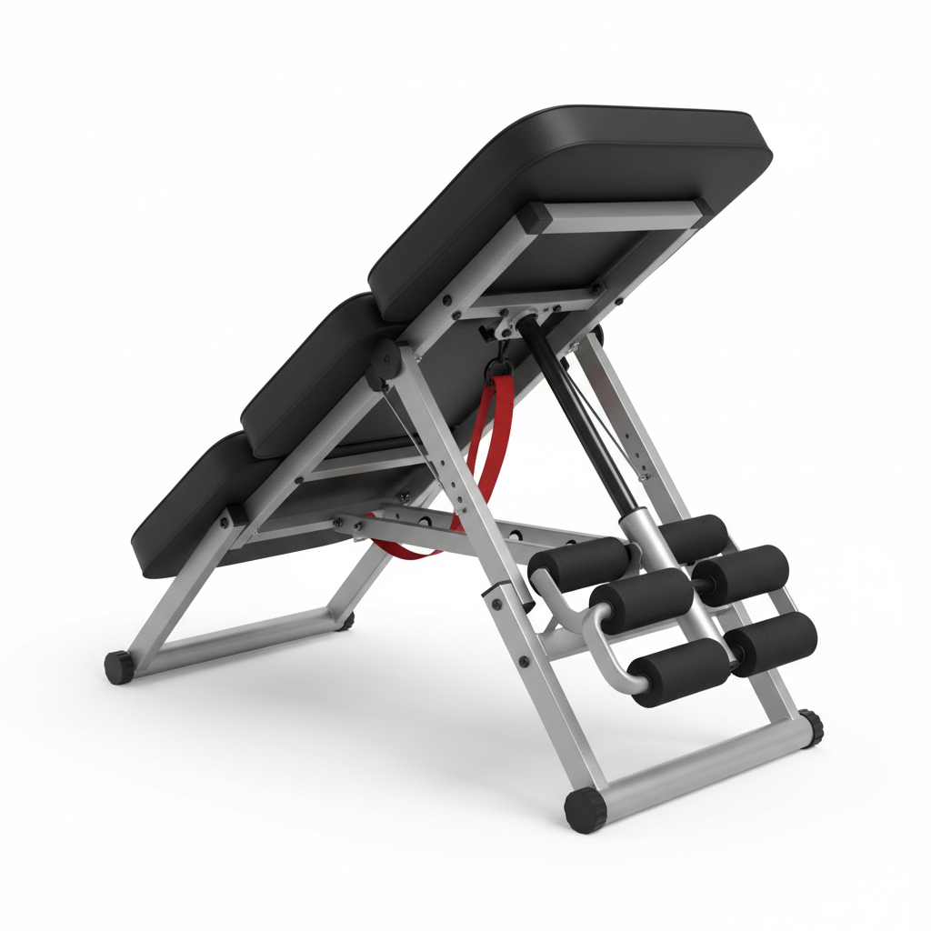 Foldable Inversion Table with Ankle Locks