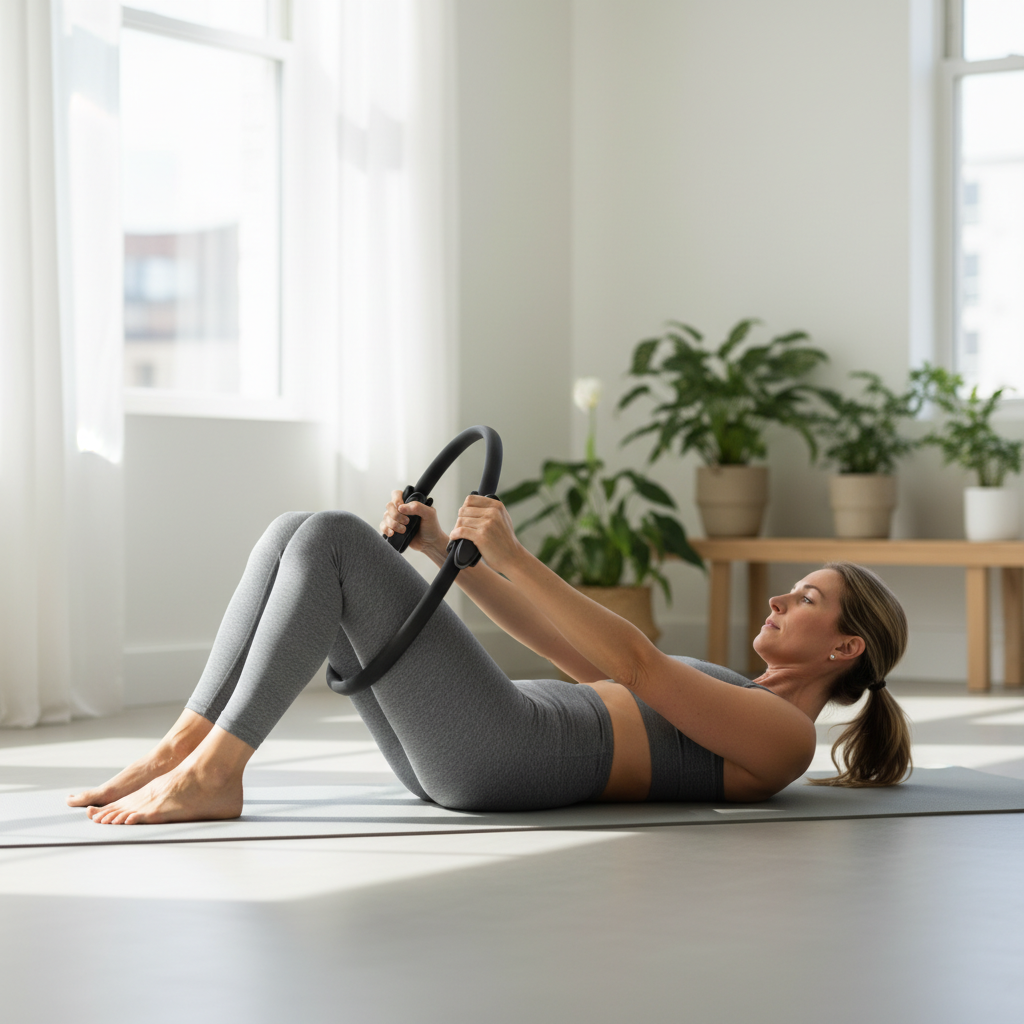 Pilates Resistance Ring with Padded Grips