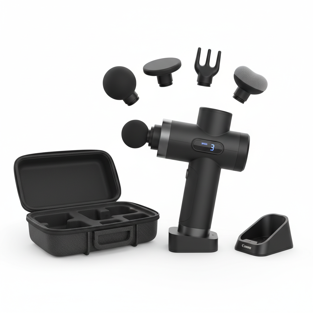Premium Percussion Massage Gun Pro (6 Attachments)
