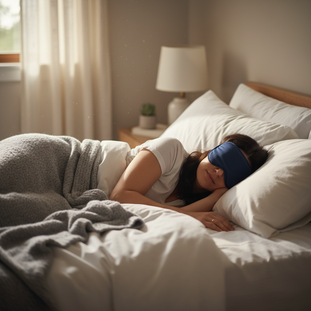 Weighted Sleep Eye Mask with Cooling Insert