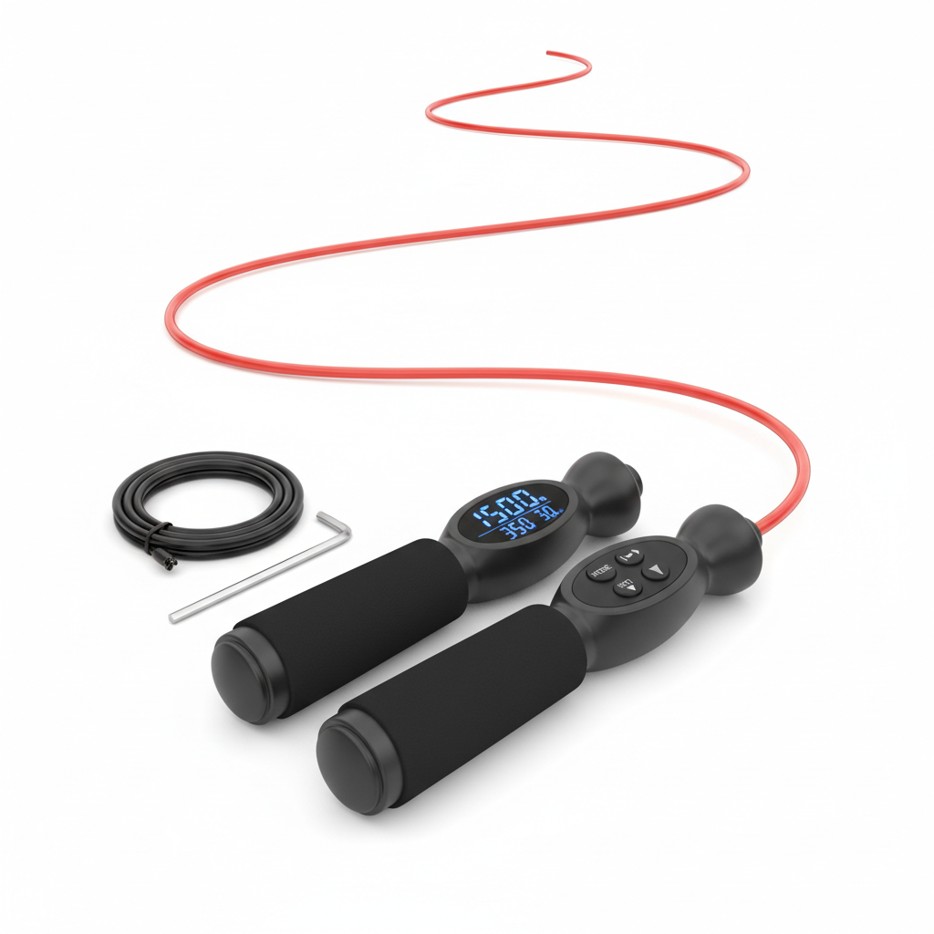Smart Jump Rope with Digital Counter & App Sync