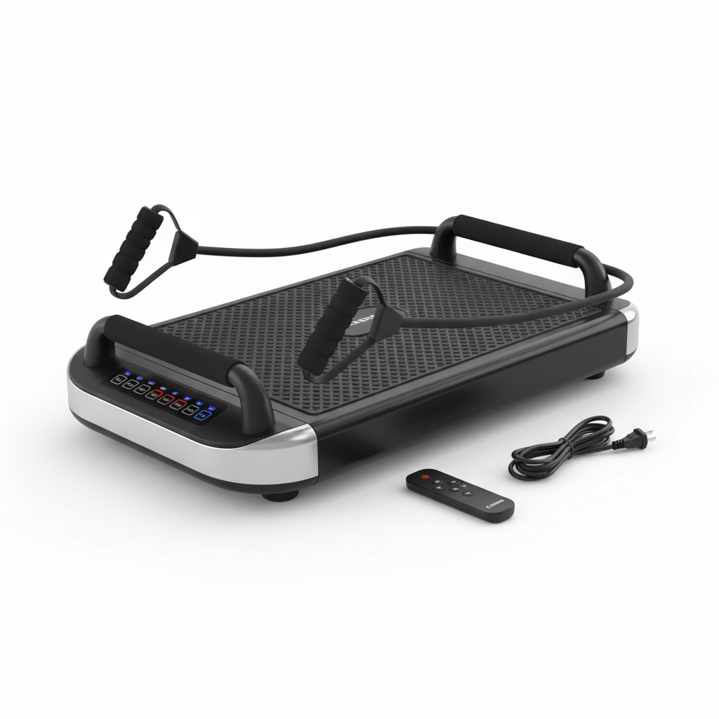 Whole Body Vibration Platform with Resistance Bands