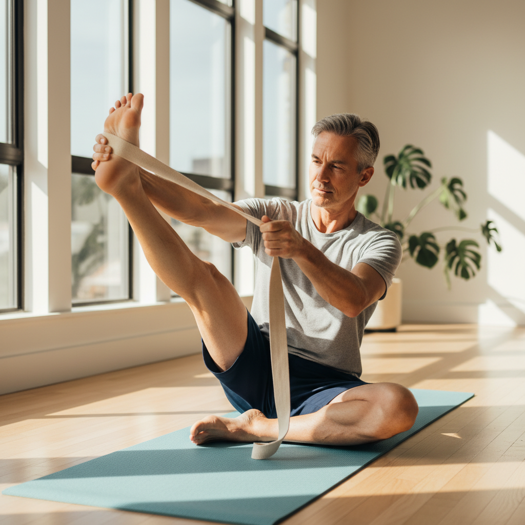 Yoga Stretching Strap with Loops